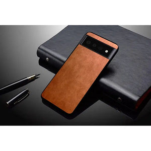 Leather Soft Case for - Google Pixel 6A Tan