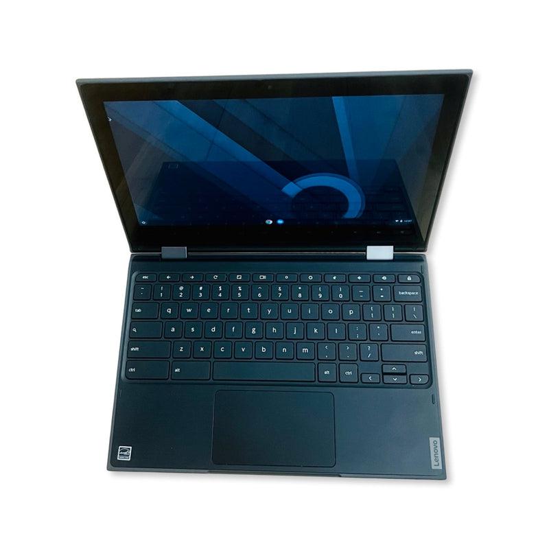 Lenovo Chromebook 11" 300e 2nd Gen 4GB 32GB Touch Screen Black Skinned – Good Pre-owned