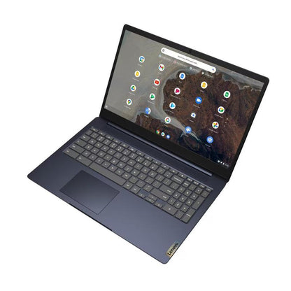 Lenovo Chromebook 15 IdeaPad Slim 3i 4GB 128GB (100% Battery) Abyss Blue - Excellent - Pre-owned