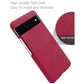 Luxury Textured Back Case for Google Pixel 6A - Red