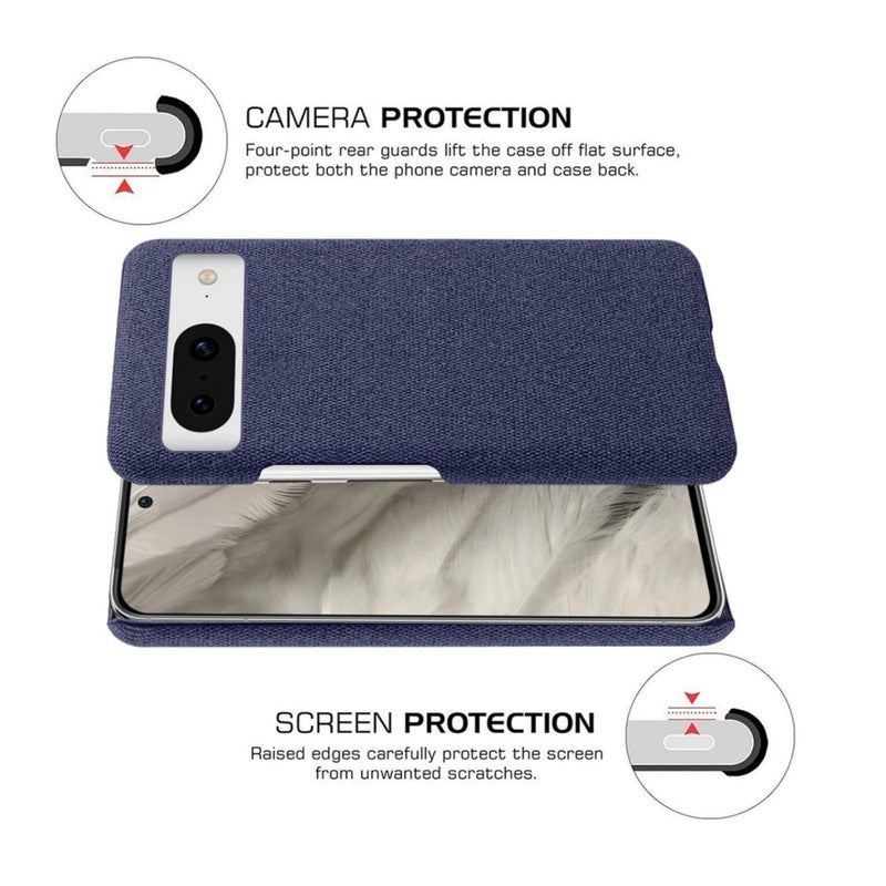 Luxury Textured Back Case for Google Pixel 7 Pro - Blue