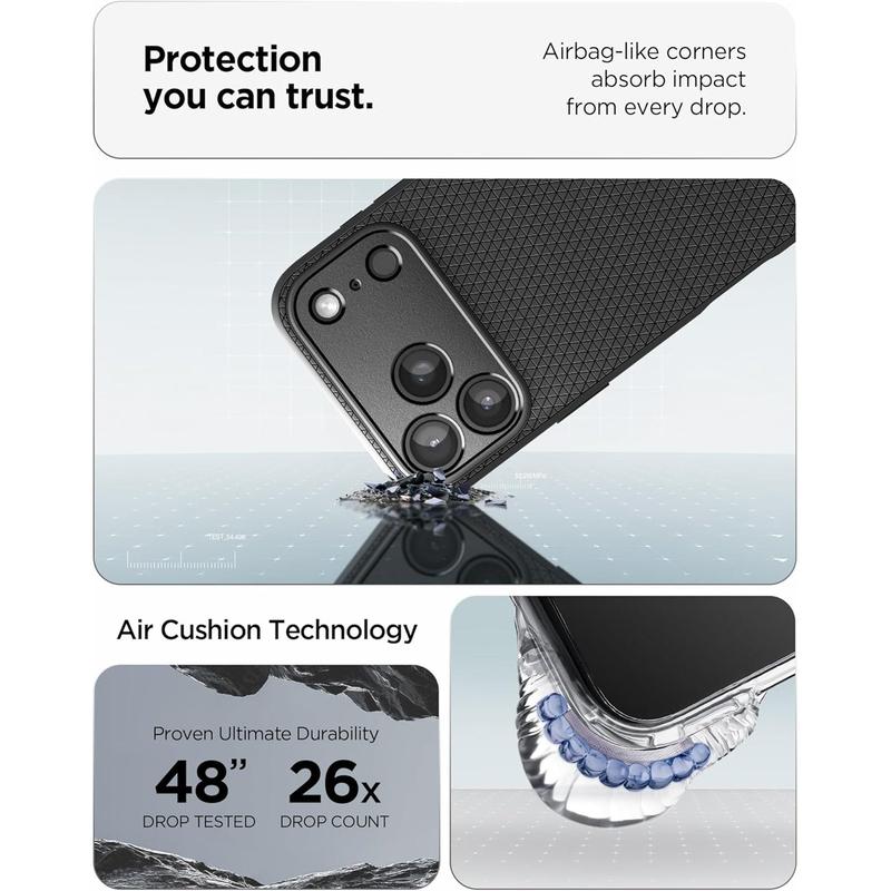 Spigen Liquid Air Case for Apple iPhone 17 Pro Max Black - Brand New