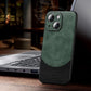 MagSafe Magnetic Leather Back Case for iPhone 15 - Green