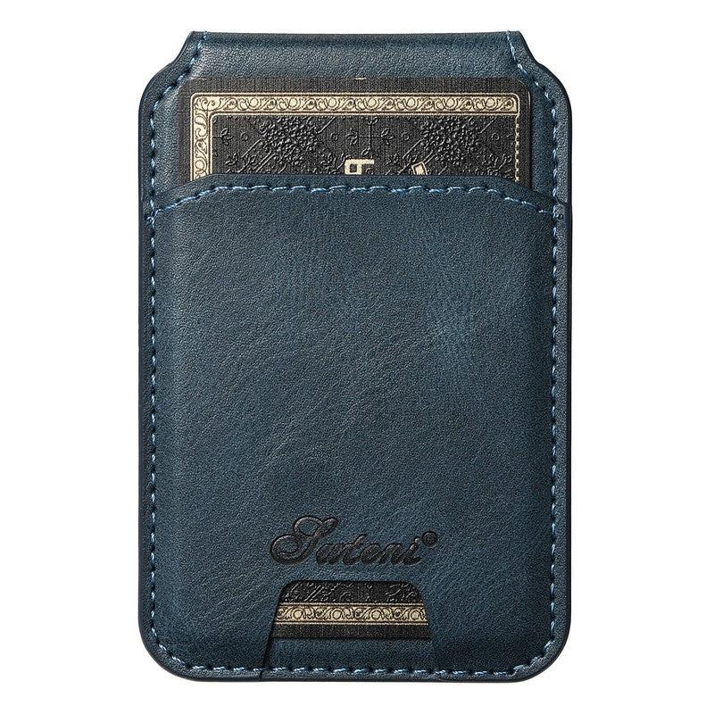 Magnetic Card Slots PU Leather Case for Samsung Galaxy Note 20 - Blue