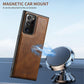 Magnetic Card Slots PU Leather Case for Samsung Galaxy Note 20 - Brown