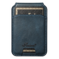 Magnetic Card Slots PU Leather Case for Samsung Galaxy S22 Ultra - Blue