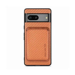 Magnetic Wallet Case for Google Pixel 8 Pro, Mag safe Compatible 2 in 1 with Back Card Holder - Brown