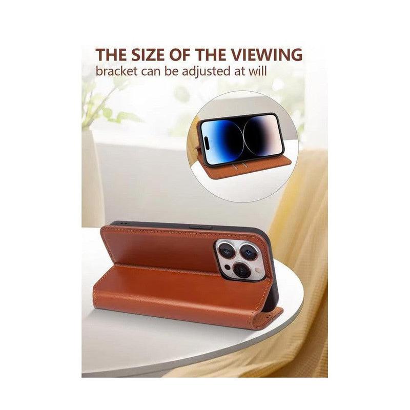 Magnetic Wallet Leather Phone Case For iPhone for iPhone 13 Pro - Navy Blue