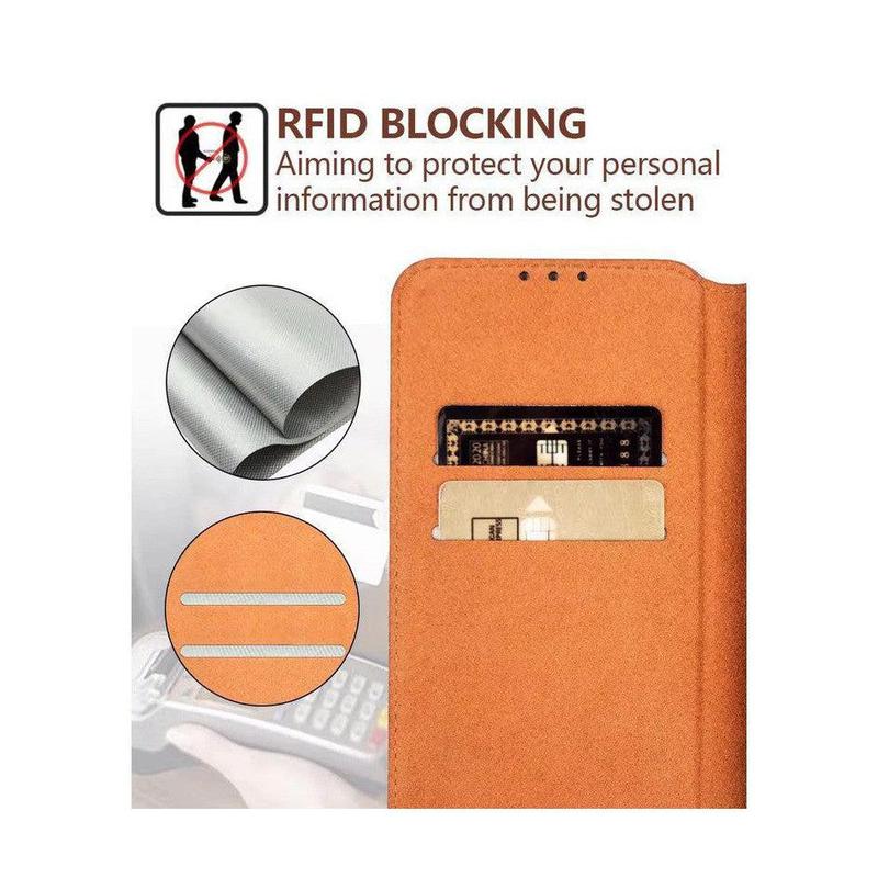 Magnetic Wallet Leather Phone Case For iPhone for iPhone 13 Pro - Navy Blue