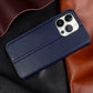 Magnetic Wallet Leather Phone Case For iPhone for iPhone 13 Pro - Navy Blue