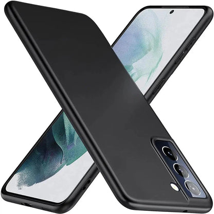 Matte Silicone Soft TPU case For Samsung Galaxy S21 - Black