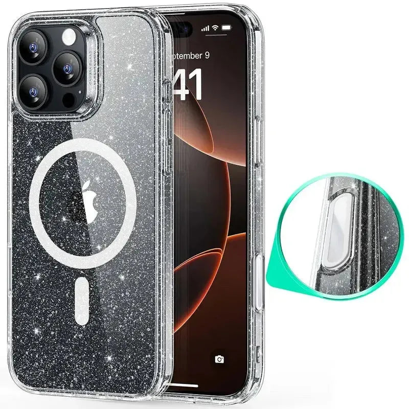 Maxguard Gemshell MagSafe Diamond Clear Case – For iPhone 16 Pro