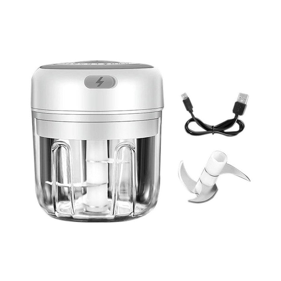 Mini Portable food chopper USB Chargeable - White