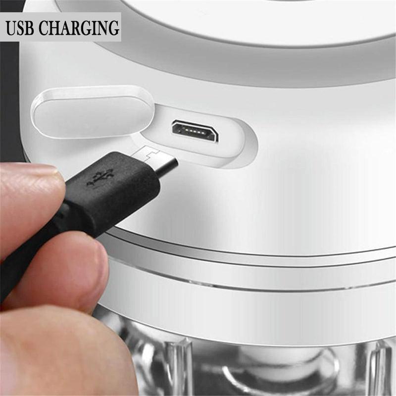 Mini Portable food chopper USB Chargeable - White