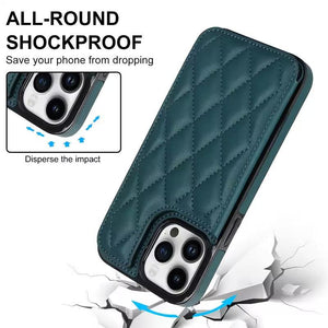 Multifunctional Wallet Mobile Phone Case for Apple iPhone XR - Green