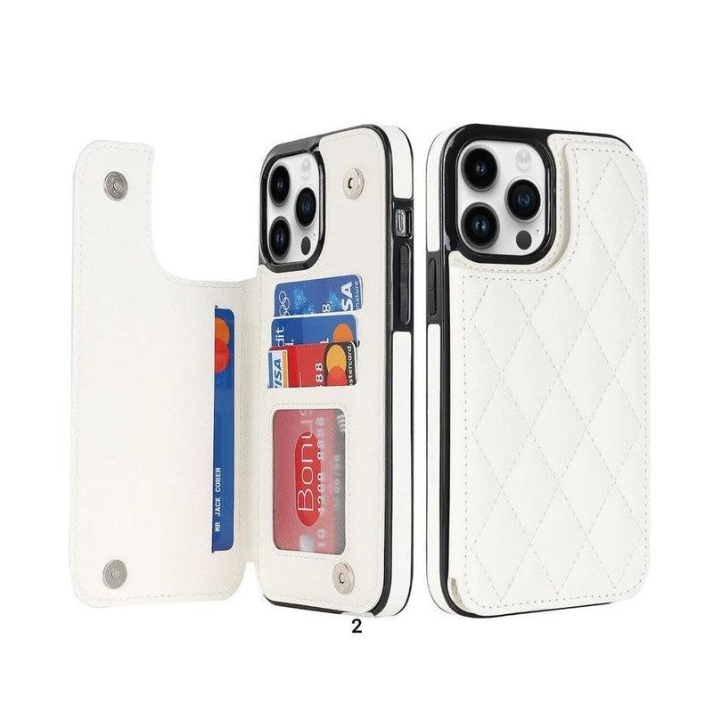 Multifunctional Wallet Mobile Phone Case for Apple iPhone XS Max - White