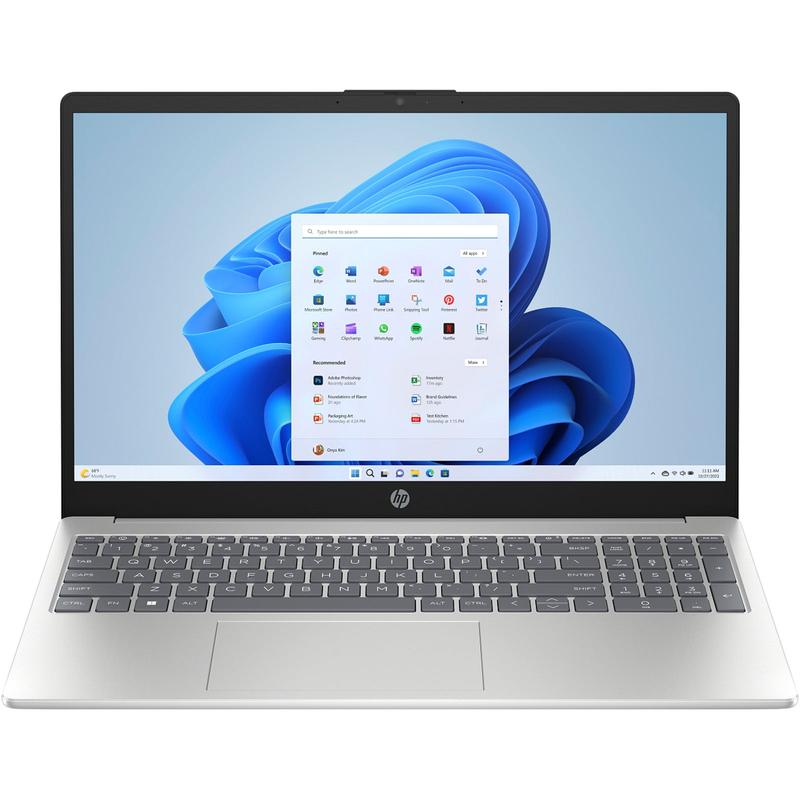 HP Laptop 15-fc0103AU 15.6-inch AMD Ryzen 5 7520U 8GB RAM 512GB Silver (100% Battery Health) - Excellent Pre-owned