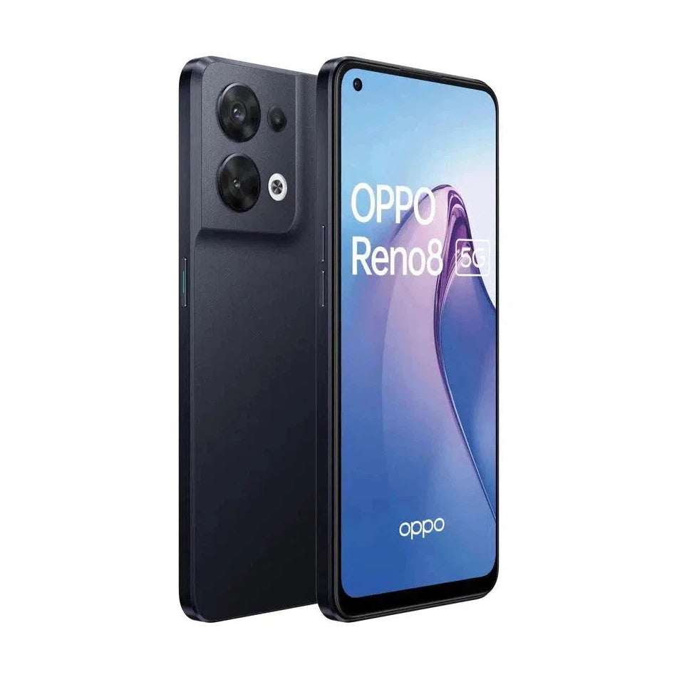 Oppo Reno8 5G 8GB 256GB Black Dual Sim - Excellent - Pre-owned