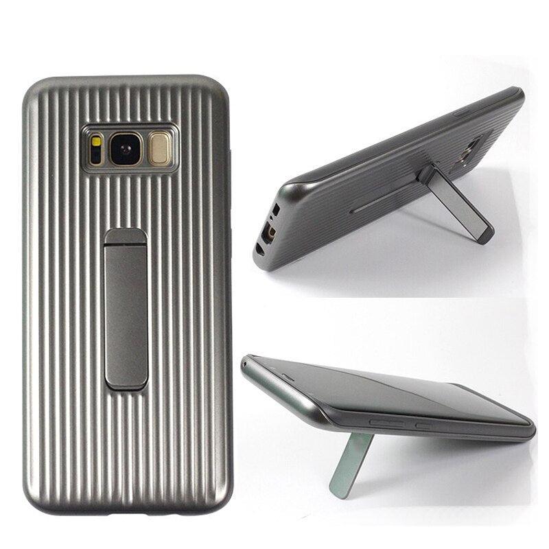 Rugged Mobile Phone Stand Case for Note 20 Ultra Silver