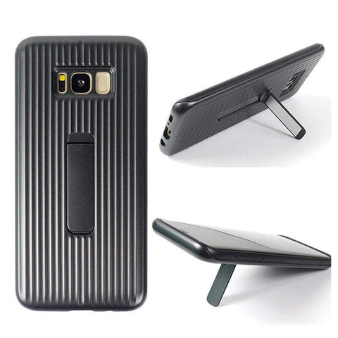 Rugged Mobile Phone Stand Case for S10 Metallic Grey