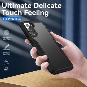 Rugged Shockproof Heavy Duty Case for Samsung Galaxy S21 - Black