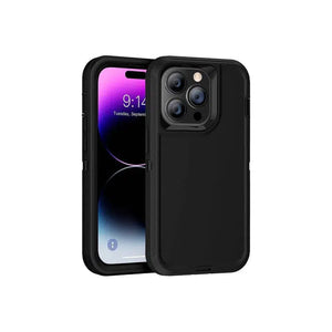 Rugged Shockproof Heavy Duty Case for iPhone 12/12 Pro - Black