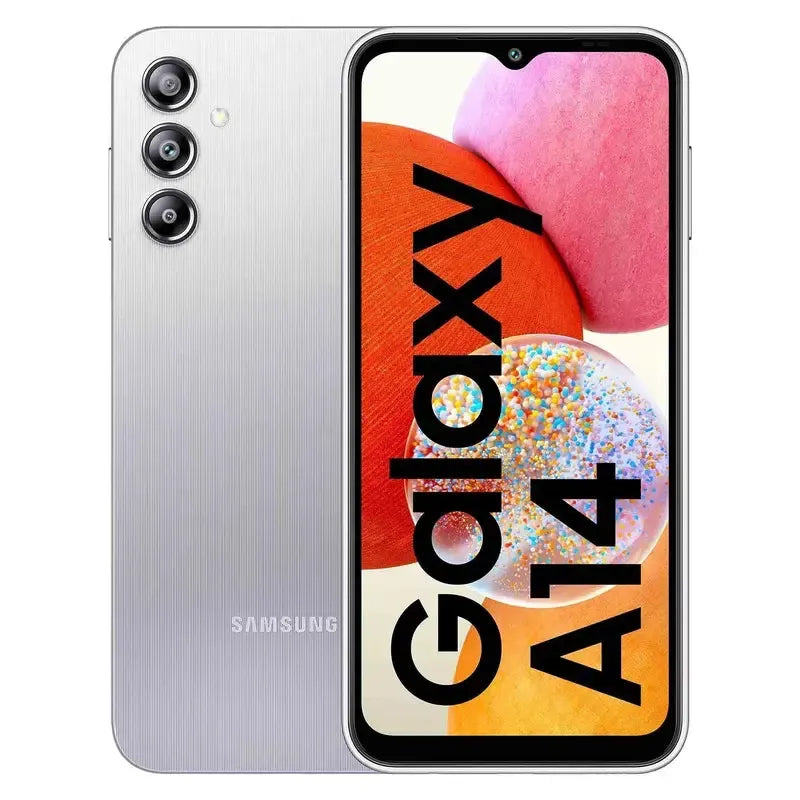 Samsung Galaxy A14 64GB 4GB RAM Silver (Dual SIM) (100% Battery Health) - Excellent Pre-owned