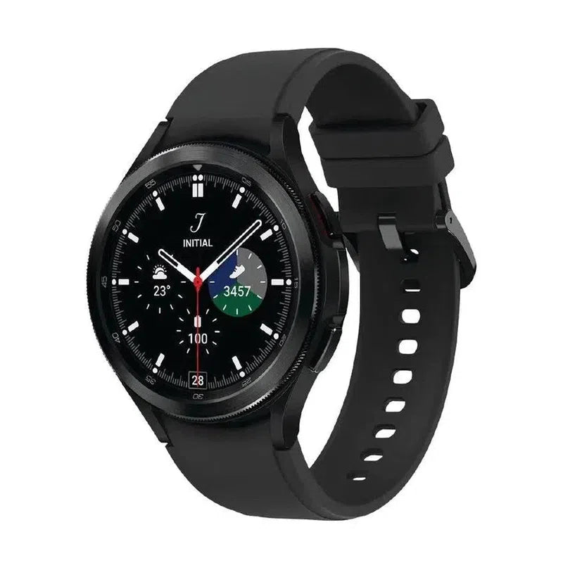 Samsung Galaxy Watch 4 Classic 46MM Stainless Steel Bluetooth Black Excellent - Pre-owned