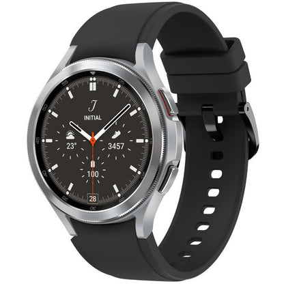 Samsung Galaxy Watch 4 Classic 46MM Stainless Steel GPS Cellular Silver Excellent - Pre-owned