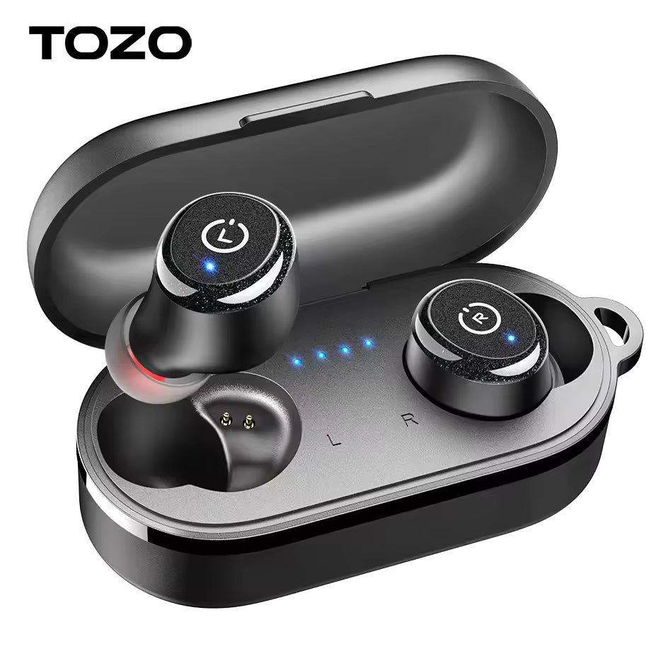 TOZO T10 Wireless Bluetooth Earbuds Black – Excellent Pre-owned