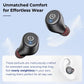 TOZO T10 Wireless Bluetooth Earbuds Black – Excellent Pre-owned
