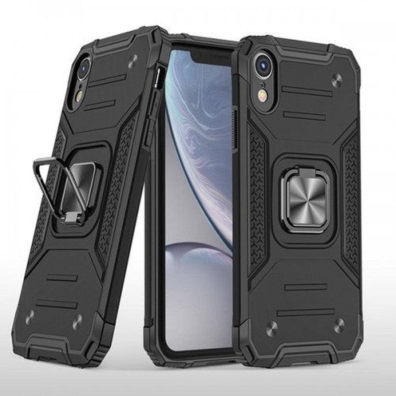 Shockproof Black Hard Phone Case for iPhone 6P/7P/8P - Black