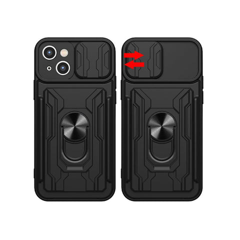 Shockproof Mobile Phone Cover w/- Camera Protection for iPhone 7/8/SE 2020 Black