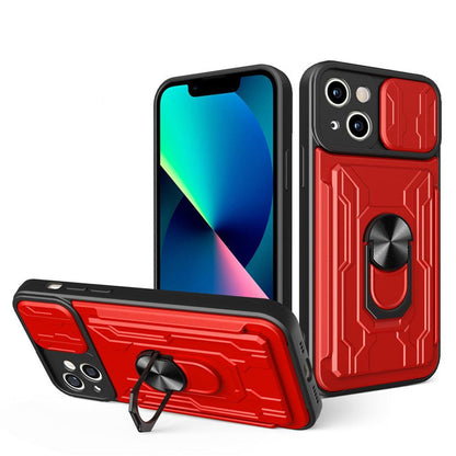 Shockproof Mobile Phone Cover w/- Camera Protection for iPhone 7/8/SE 2020 Red