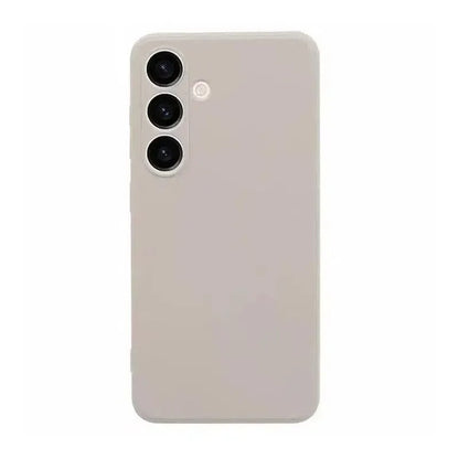Silicone Cushion Case for Samsung Galaxy S22 Ultra - Cream