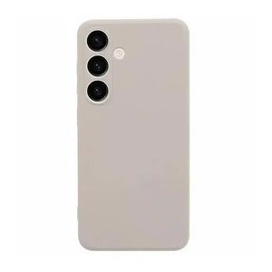 Silicone Cushion Case for Samsung Galaxy S24 Ultra - Cream
