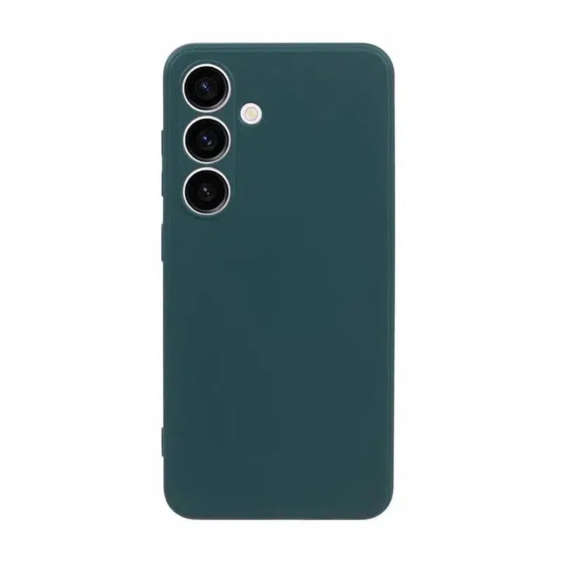 Silicone Cushion Case for Samsung Galaxy S24 Ultra - Green