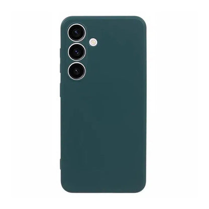 Silicone Cushion Case for Samsung Galaxy S24 Ultra - Green