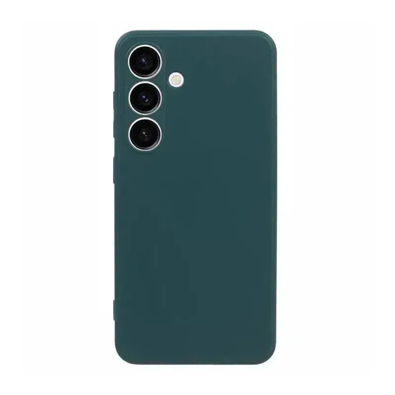 Silicone Cushion Case for Samsung Galaxy S24 Ultra - Green