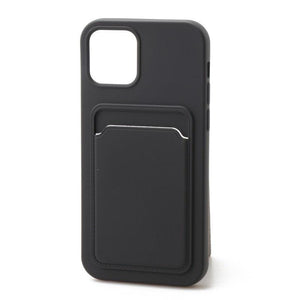 Silicone TPU Card Slot Case Black - For iPhone 11 Pro