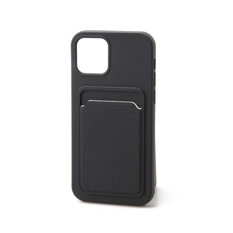 Silicone TPU Card Slot Case Black - For iPhone 13 Mini