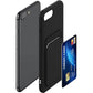 Silicone TPU Card Slot Case Black - For iPhone 6 / 7 / 8 / SE