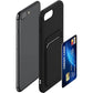 Silicone TPU Card Slot Case Black - For iPhone 6P / 7P/ 8P