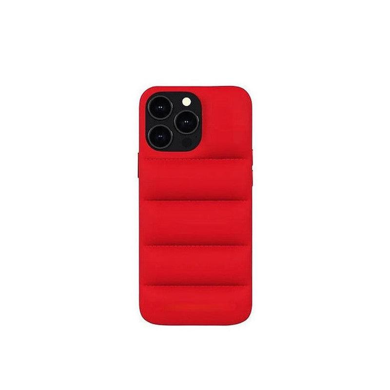 Soft Puffer Jacket Style Mobile Phone Case for iPhone 11 Pro Max - Red