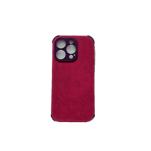 Soft TPU Suede Phone Case Cherry - For iPhone 12 Pro Max