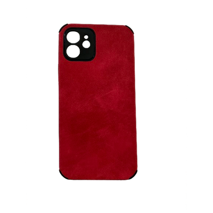 Soft TPU Suede Phone Case Cherry - For iPhone 12