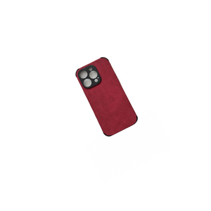 Soft TPU Suede Phone Case Cherry - For iPhone 14 Pro