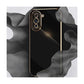 Straight Edge Soft Shell Mobile Phone Case for Samsung Galaxy S10+ - Black
