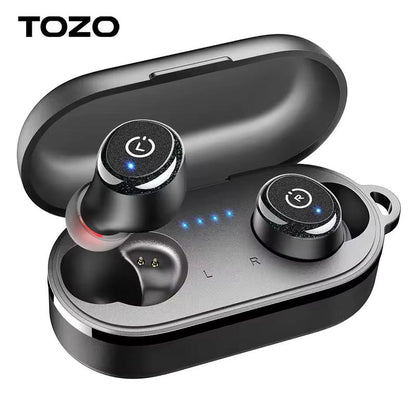 TOZO T10 Wireless Bluetooth Earbuds Black – Excellent Pre-owned