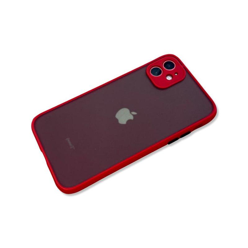 Translucent Frosted Case for iPhone 11 - Red